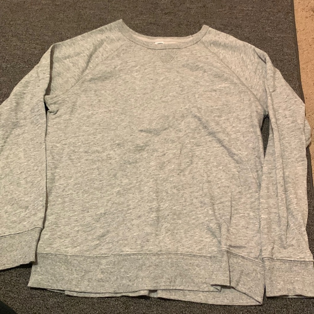 Plain grey old navy crew